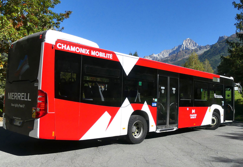 Bus in Chamonix
