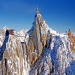 Aiguille du Midi Summit at 3842m  high above Chamonix