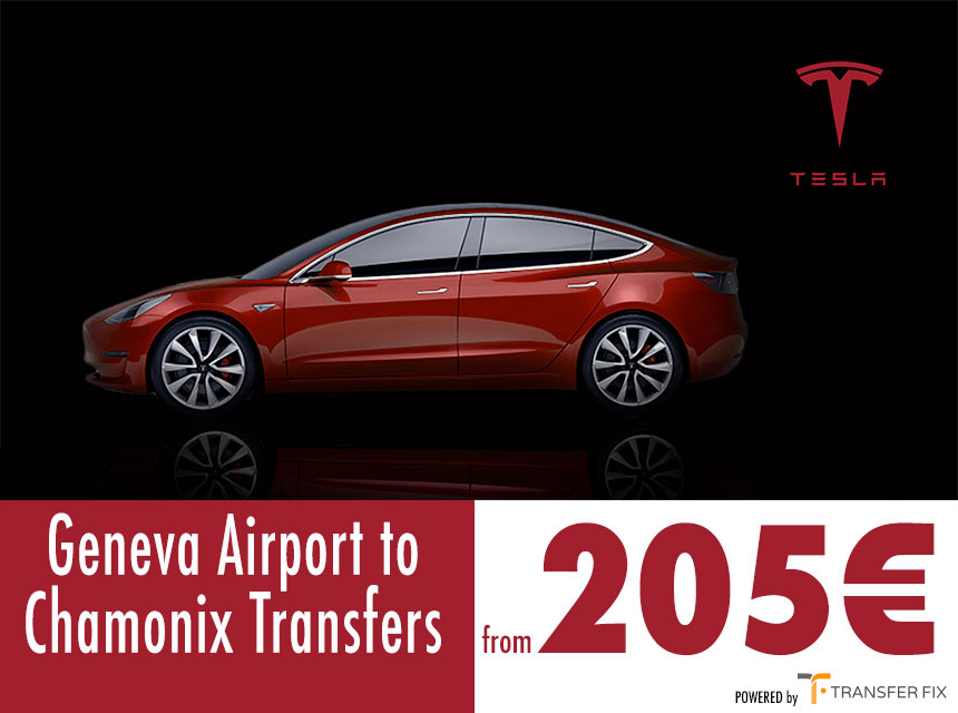 Tesla Geneva to Chamonix Airport Transfers