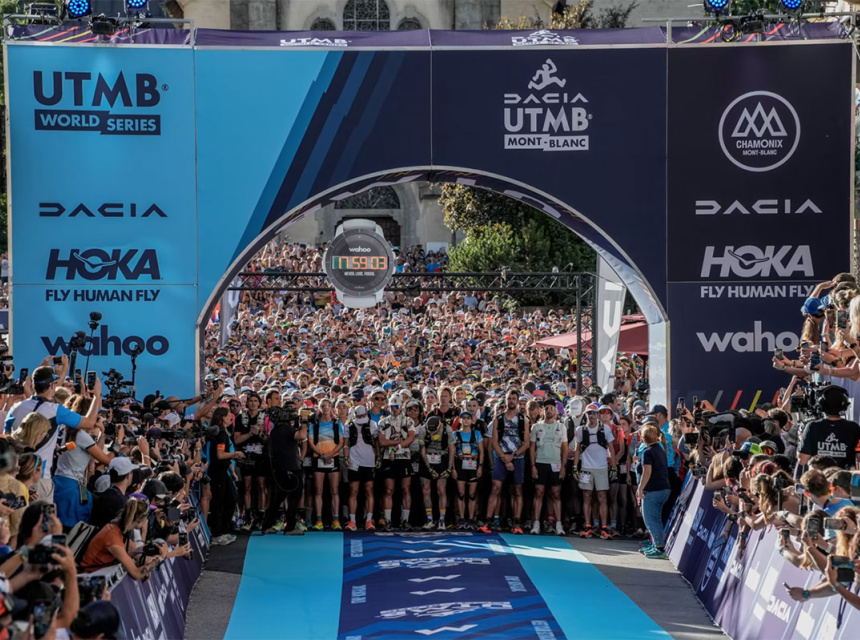 The Ultra Trail du Mont Blanc - UTMB start line