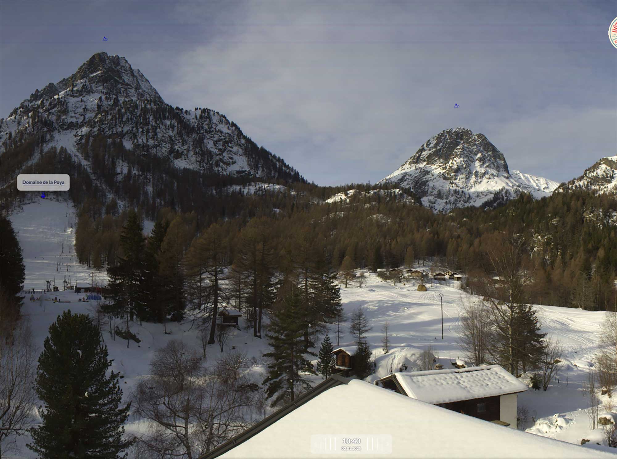 Webcam Vallorcine, Le Buet Hotel & La Poya ski resort